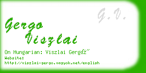 gergo viszlai business card